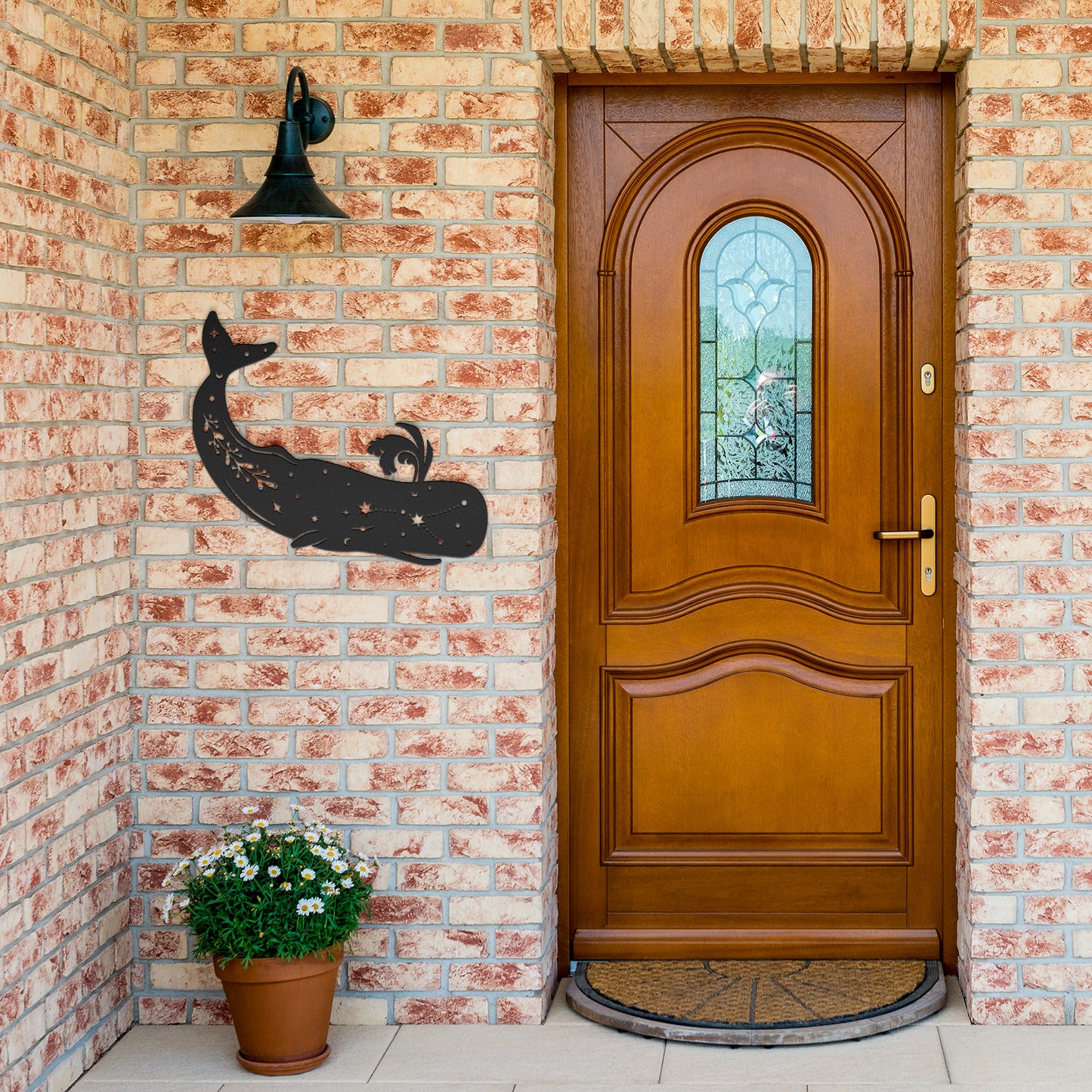 celestial Whale metal sign, Celestial Art, Home Decor, Metal Sign Wall Art